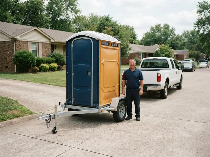 Towable Mobile Porta Potty in Nashville, TN